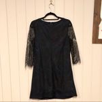 Solitaire NWT Blue and Black Lace Mini Dress Photo 7