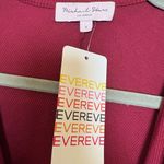 Michael Stars  Burgundy Red Surplice Wrap Top Relaxed Minimalist Preppy S Photo 3