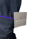 Athleta NWT Women Black & Purple Sara Swim Dress Ruched Overlay Size 34 B/C Tall Photo 5