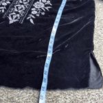 Kyla Seo Maci Blouse Top Black Velvet Embroidered Tassel Boho M Peasant NWT Size M Photo 10