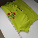 Bob Mackie  Shirt Women Small Wearable Art Cottagecore Eclectic Embroidered Boho Photo 3