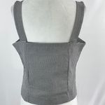 Cupcakes and Cashmere New  Plaid Tank Top Black White Photo 6