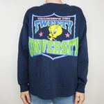 Vintage 90s Teachers Pet Tweety University Sweatshirt Size L Photo 3