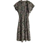 Zadig & Voltaire Karolina Ruffled Paisley Short Sleeve Midi Dress Size Small Photo 8