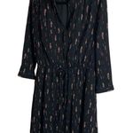 Black Rainn Black dress with Feathers Patterns size medium Photo 9