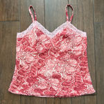Chadwick's  Pink Snake Print Lace Y2K Cami Tank Top size 12 Photo 0