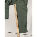 Sonoma  Paperbag Pants Womens Medium Petite Green Elastic Waist Drawstring Cotton Photo 4