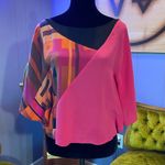 Bebe Vintage Y2K Batwing Silk Top - Size Small Photo 4