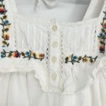 Urban Outfitters  Womens Boho Festival Floral Embroidered‎ Ruffle Dress Size S Photo 5