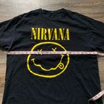 Nirvana  Black T-Shirt with Yellow Graphic XL Photo 4