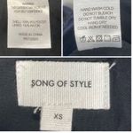 Song of Style Leona Top Puff Sleeve in Navy & Black Size XS Photo 12