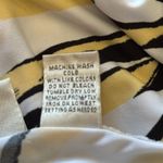 Chico's  Black Yellow White Abstract Blouse Top 3 16 XL Photo 3