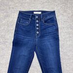 Unpublished Anthropology Jeans Womens Size 24 Dark High Rise Skinny Button Fly Photo 1