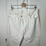 AGOLDE  Criss Cross High Rise Straight Leg Organic Cotton White Jeans 32 Photo 2