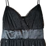 Masquerade  Vintage Party Dress Tulle Sequins Hoco Black Size 7/8 Photo 2