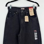 Levi's 🆕 NWT Levi’s Cinch Baggy High Rise Straight Leg Jeans Wide-Leg Black Sz 25 X 31 Photo 14