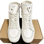 Zadig & Voltaire NIB  High Flash Sneaker Studded High Top White Leather 41 US 10 Photo 1