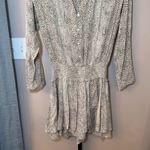 Rails  Jasmine Smocked Waist Mini Dress Cream Snakeskin Print‎ Size Medium Photo 3