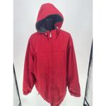 Pacific trail Vintage WomensSz Large Red Hooded Fleece Lined Winter Jacket Photo 2