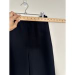 Cinq à Sept Pants Womens 0 Black Wide Leg Side Zip‎ Triacetate Career Workwear Photo 2
