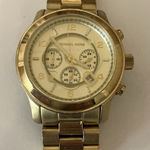 Michael Kors  MK5384 Gold Wrist Watch Women Preowned Needs Battery. Photo 0
