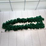 Handmade  Green Shimmer Ruffle Scarf Photo 2
