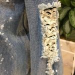 Honey Punch DENIM JEAN SEQUIN JACKET Photo 5