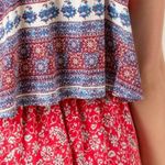 Francesca's  Alya Antonia Red Floral Overlay Romper Size Small Photo 2