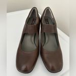 Born Shoes Born Crown Leather Slip On Mary Jane Heels Brown Size 10 Photo 1