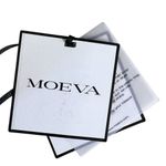 Moeva London‎ Women’s Black Solid Alberta Wrap Tie Bikini Swim Top Large Photo 2