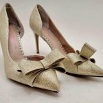 Betsey Johnson NWOT- Gorgeous gold glitter 4 inch heels, brand new, never worn Photo 0