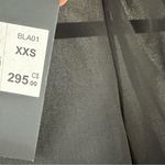 The Kooples Black Sheer Embroidered Button Down Blouse, Ruffle Front, Size XXS Photo 8