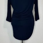 Michael Stars Cowl Neck Ruched Side Stretch Jersey Knit Tunic/Dress, Sz Large Photo 3