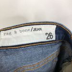 Rag and Bone Capri Ripped Hem Denim Blue Jeans in Hampton W1526K520HAM Size 26 Photo 6