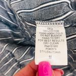 Storia NWT Pinstriped Pocket Romper blue white size medium Photo 8