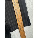 New York Company Women Small Black Striped Button Up Side Slit Dress Photo 12