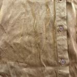 BROWN SILKY BUTTON UP DRESS SHIRT Photo 1