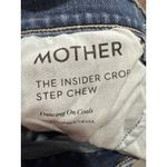 Mother The Insider Crop Step Chew in Dancing on Coals Distressed Blue Jeans Sz26 Size 26 Photo 7