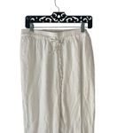 Ellen Tracy  Size Medium Linen‎ White Flowy Lightweight Straight Leg Pants Photo 1
