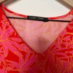 Fancyinn Pink & Red Floral Flowy Dress Photo 2