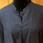 Eileen Fisher Eileen Fischer Button Front Mandarin Collar Linen Jacket Shirt‎ Shacket Size XL Photo 1