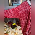 LuLaRoe Shirley Red White Floral Kimono Photo 3