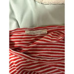 ☔️ Women's Zara Trafaluc Top Size S Red Striped Photo 2