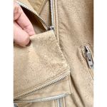 IRO Long Sleeve Suede 100% Lamb Leather Adila Jacket Tan Women's Size FR 40/US 8 Photo 5
