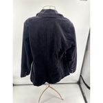 Eloquii  97% Cotton Black Velvet One Button Jacket Blazer Women’s Size 16 Photo 5