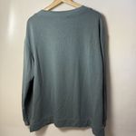Orvis Women Sweatshirt XL V-Neck Dropped Shoulders Blue Green Modal Cabin Soft Photo 2