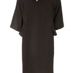 Lululemon  Size 6 Black Short Sleeve Cotton Blend Tie Waist Athletic Dress Photo 0