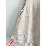 Madewell | NWT Linen Pleated Shell Top in Oat | Sz S Photo 4