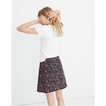 Madewell  blue high rise blue floral print skirt 10 Photo 3