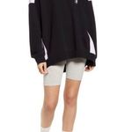 BP New I Am Who I Say I Am Colorblock Sweatshirt Black Purple Unisex Photo 4